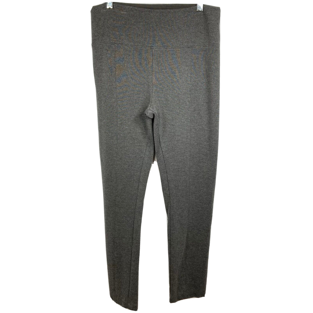 Philomena Petti‎ NY Leggings Womens Sz L Gray Stretch Knit Pull On Pant